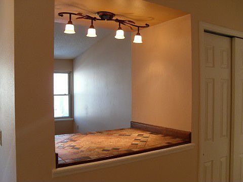 Entry closet - tiled counter