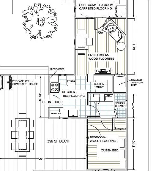 to scale floor plan