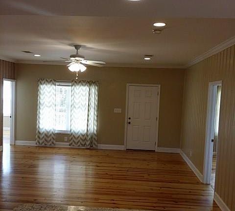 View from kitchen looking into living space