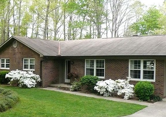 Front of House with azeleas