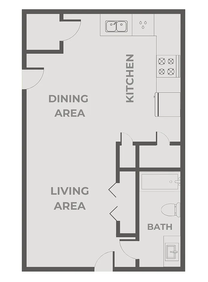 Floor plan Quail Ridge Studio