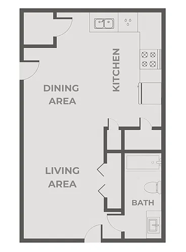 Floor plan Quail Ridge Studio