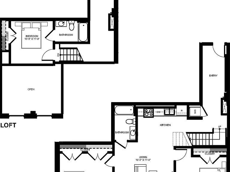 3 Bedroom Loft - Unit 1631