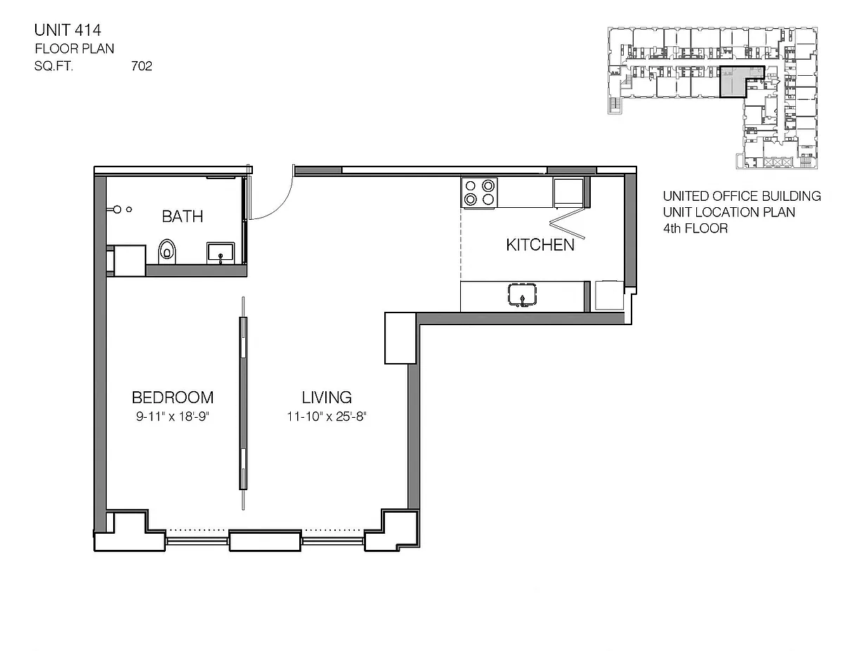 Floor plan 414