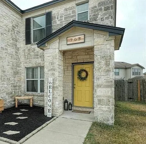 Outside entryway