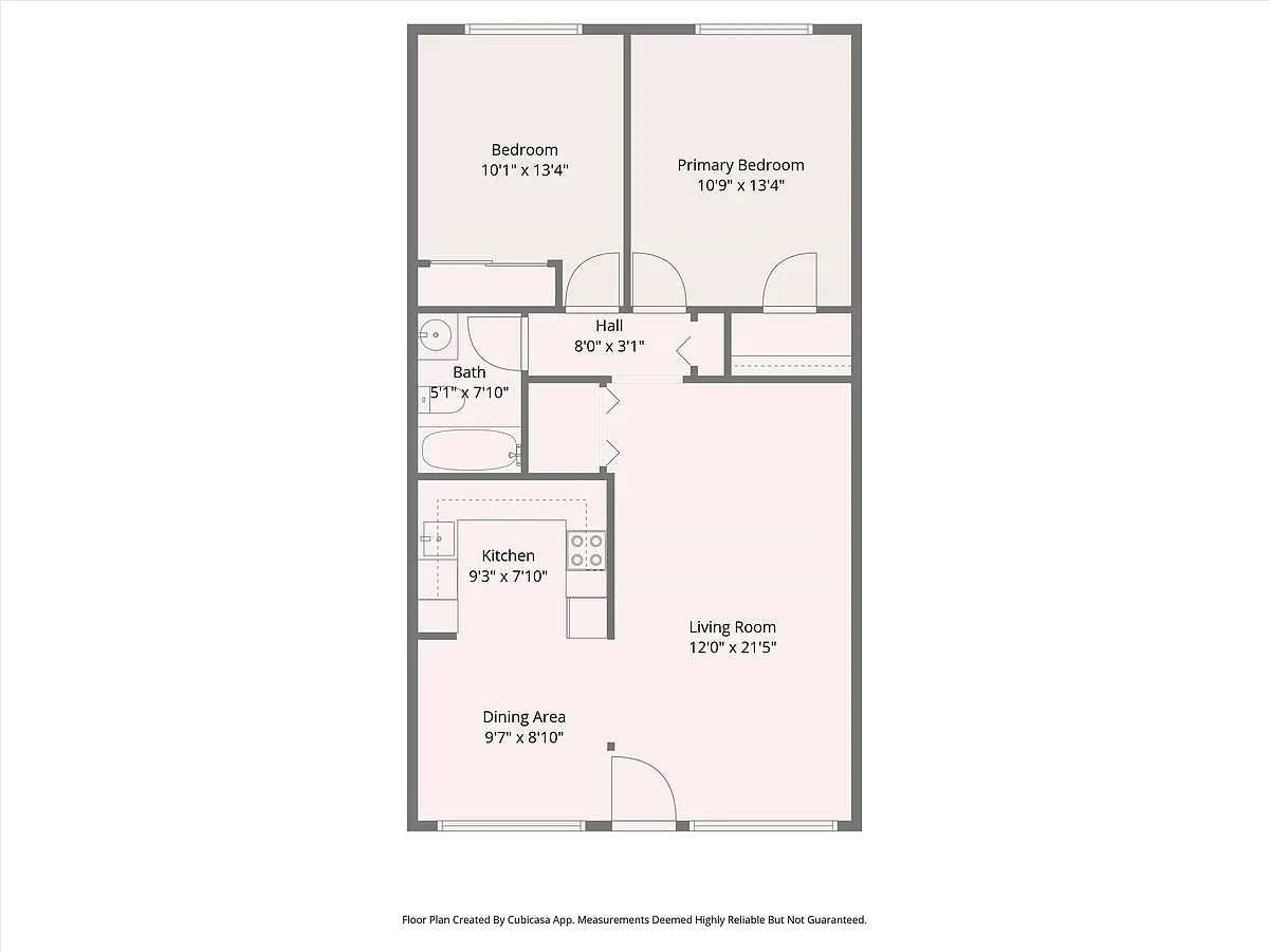 Floor plan One Bed