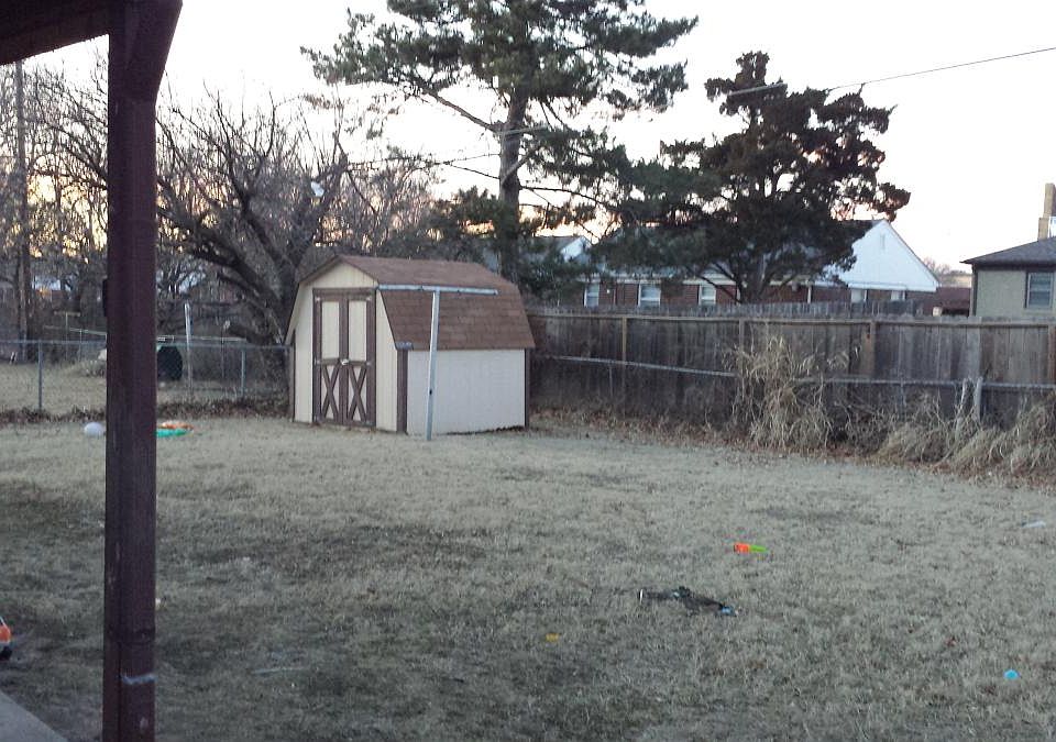 side yard and shed