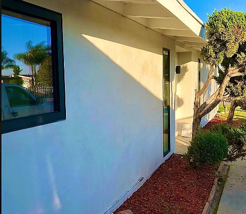 Side view of home.