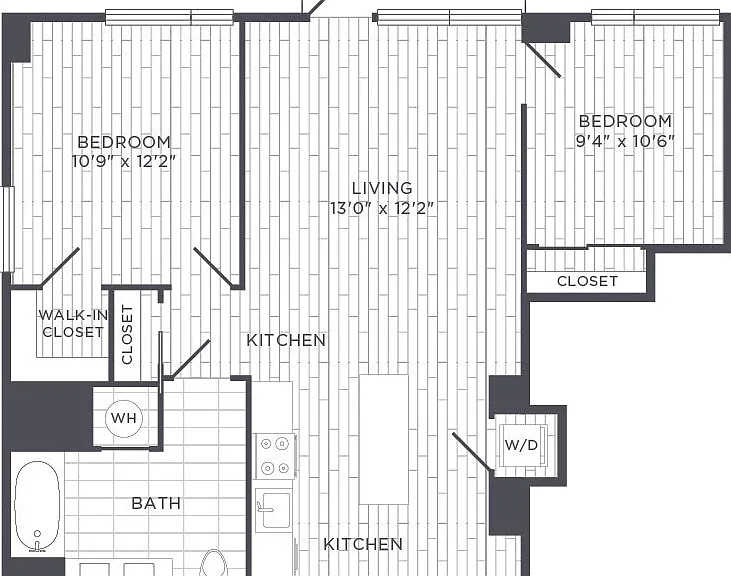 Urban Two Bedroom floor plan Sonnet