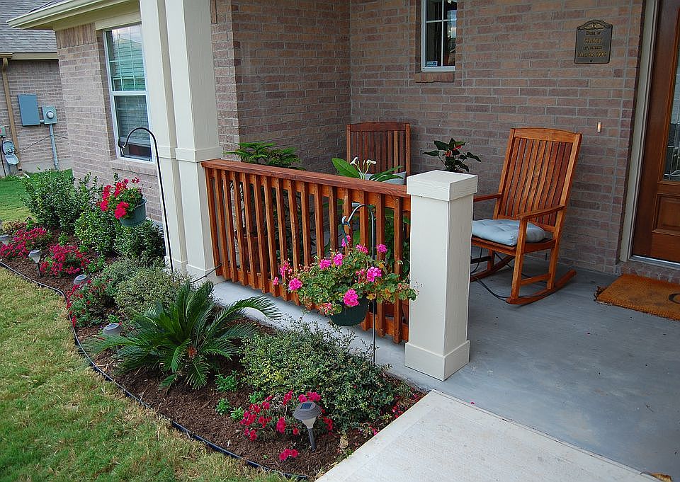 Inviting front porch 