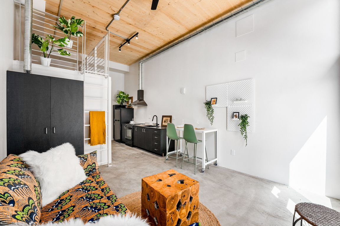 Open living spaces.
