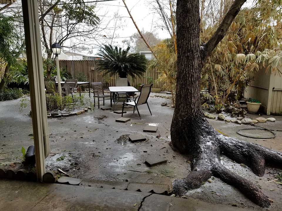 Table and chairs for your morning coffee in the shared backyard. (when the weather allows)