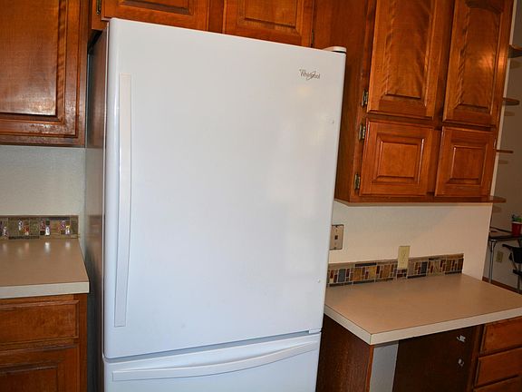 Cherry Cabinets and New Refrig, Second Refrig in Garage