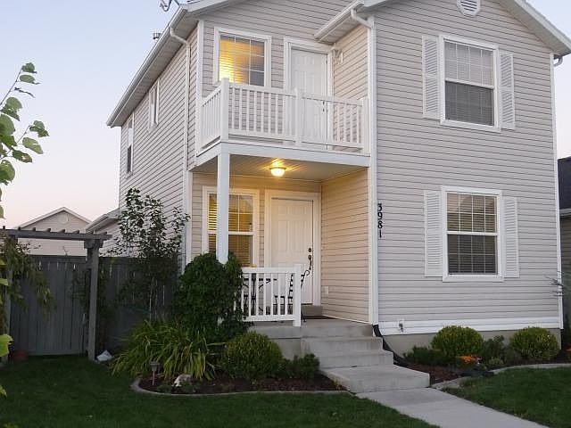 Landscaped front yard