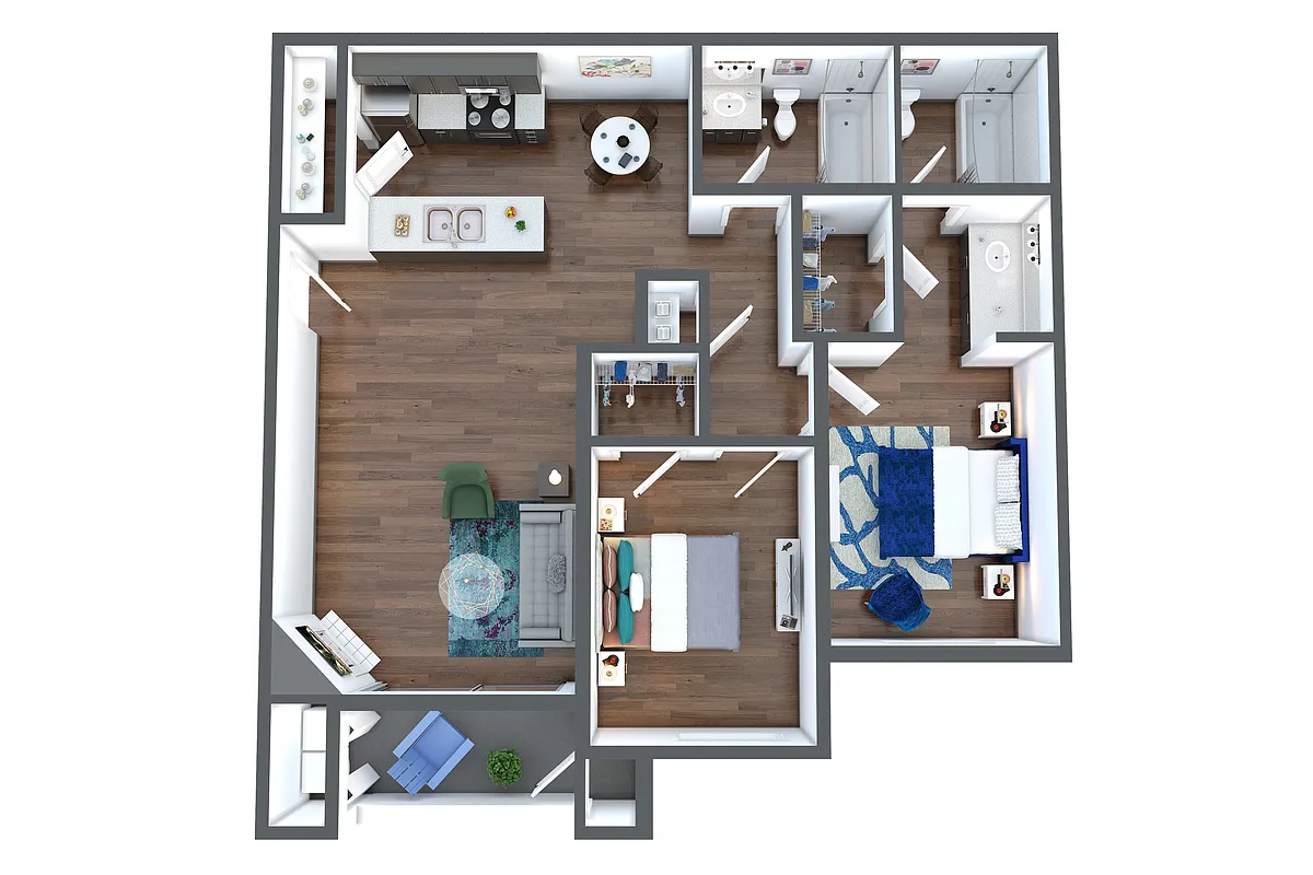 Floor plan Two Bedroom