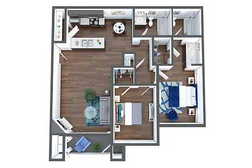 Floor plan Two Bedroom