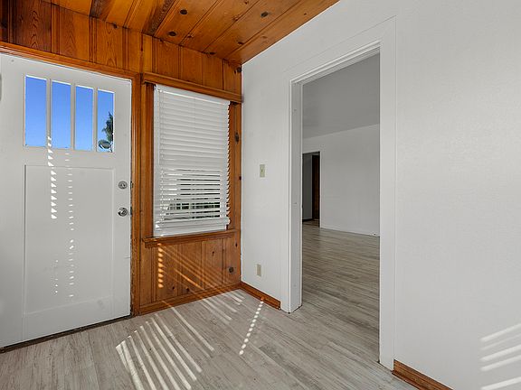 Front door foyer into living area.