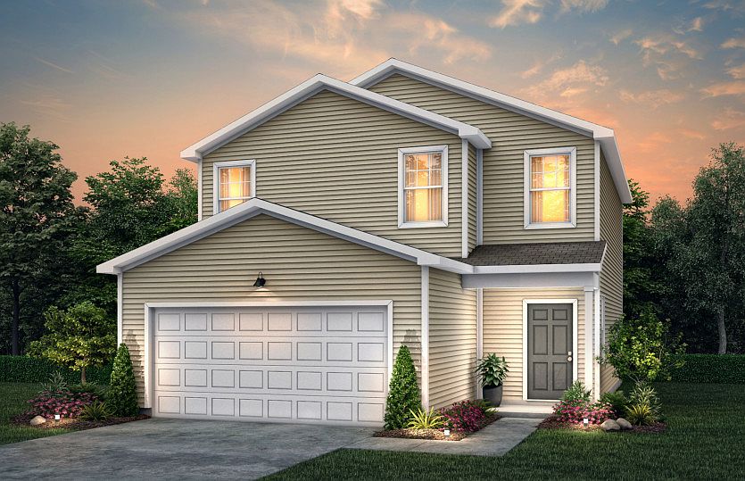 Longspur Exterior TD101 features siding, covered front door and 2 car garage