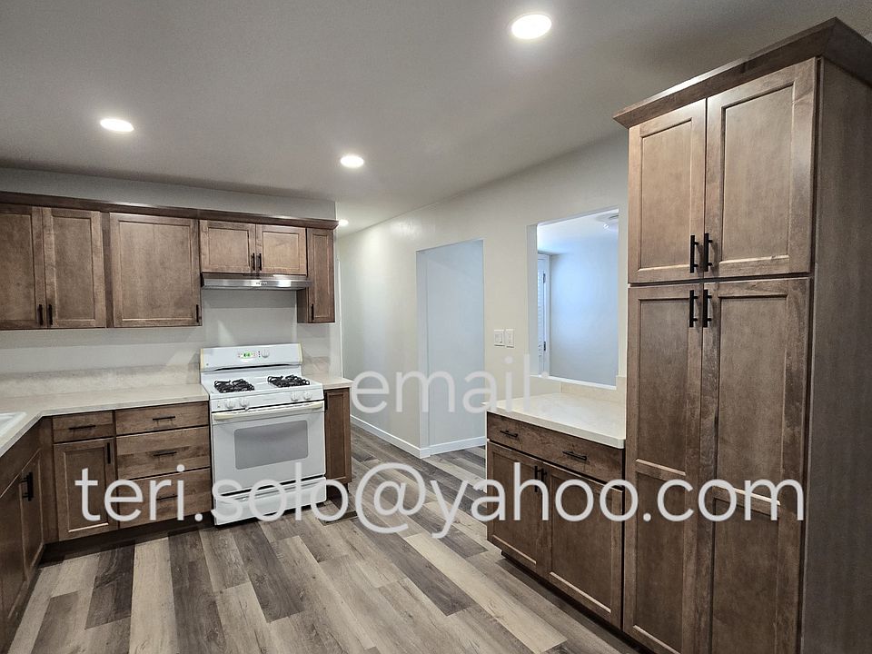 Kitchen into hall and laundry room