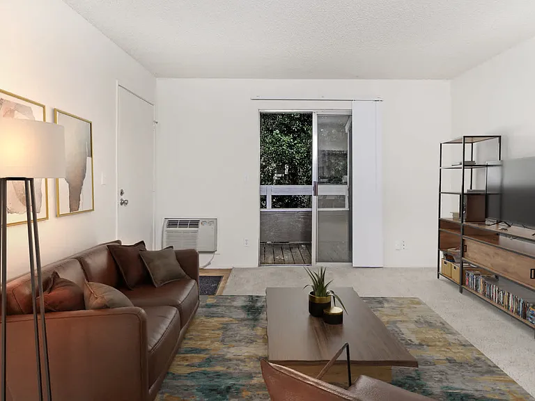 Living Room with Carpet Flooring