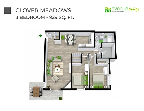 Floor plan - 3 Bedroom
