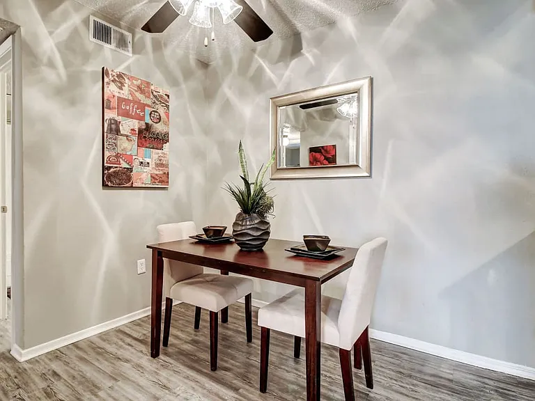 Dining Room with Ceiling Fan