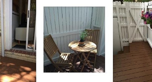 secluded Outdoor private Patio