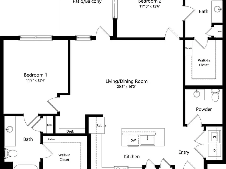 2C floor plan Alta Rise