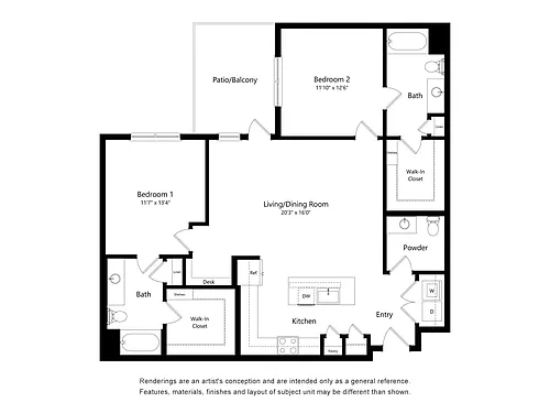 Floor plan 2C