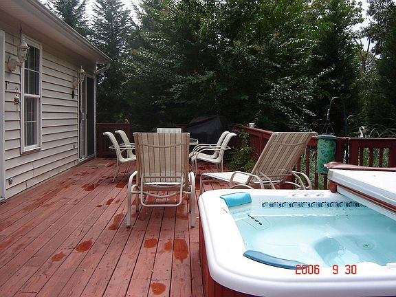 spa on back deck