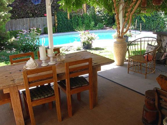 Patio & Pool View From Kitchen