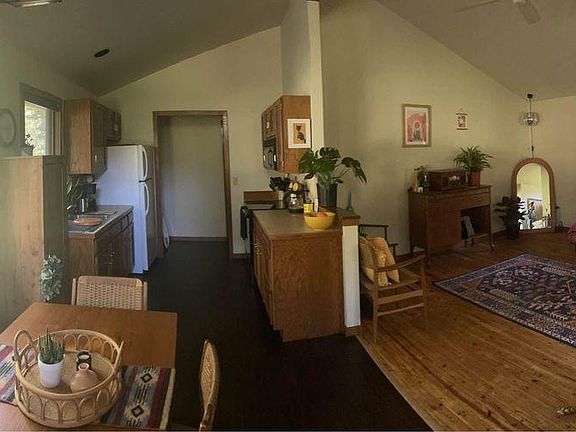 Living room and kitchen/dining area
