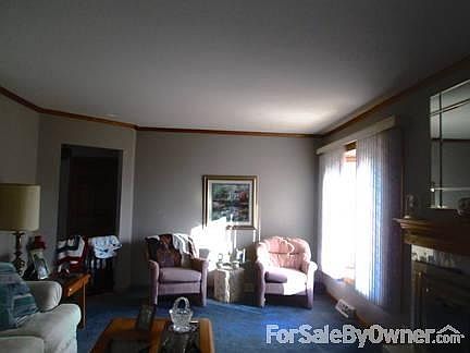 kitchen looking out garden window