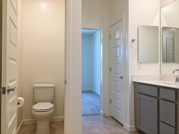 Large Master Bath with linen closet and privacy toilet room