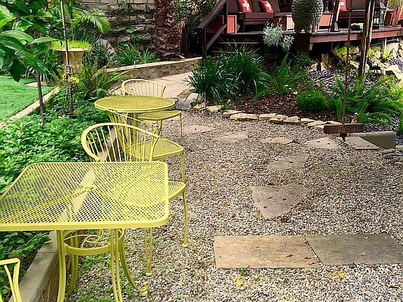 rock garden toward top deck