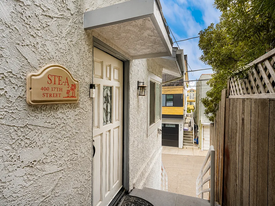 Front door of unit A (lower unit)