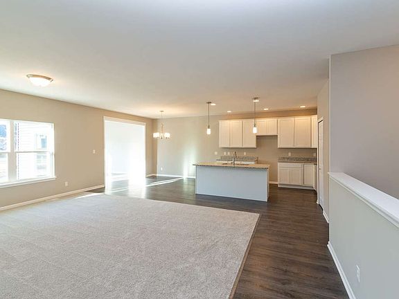 Looking toward kitchen from foyer area.