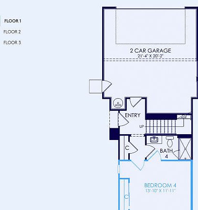 Plan 1 Floor Plan, Quick Move-In Home, Floor 1