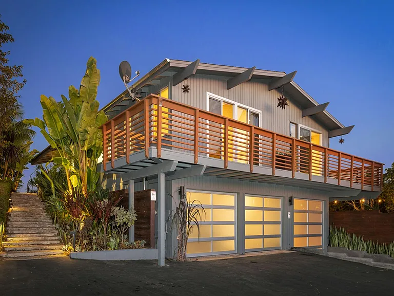 Expansive parking outside home