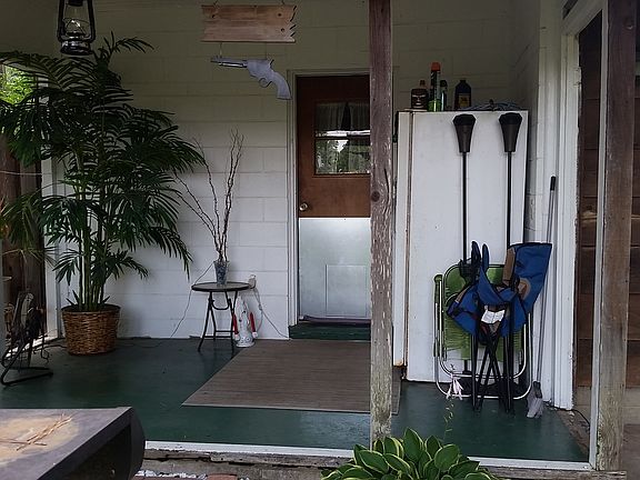 Covered back porch