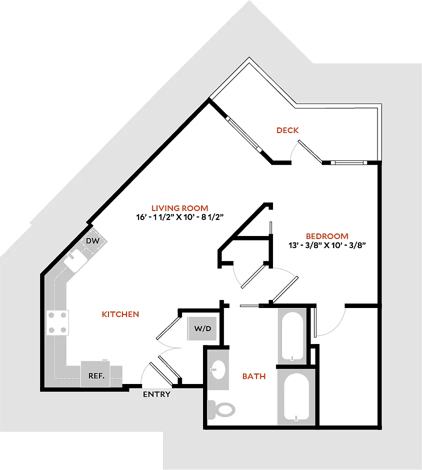 Floor plan Plan 1H