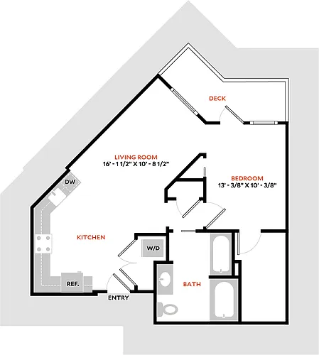 Floor plan Plan 1H