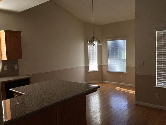 Kitchen countertops and breakfast area view