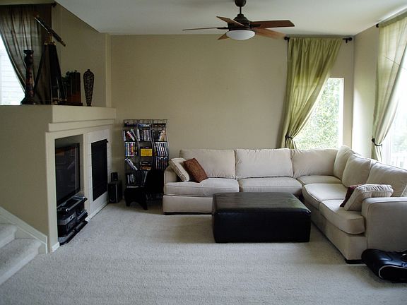 large, sunken family room