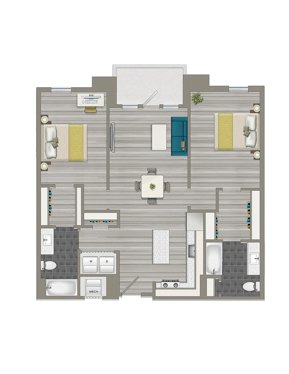 Floor plan 2-B