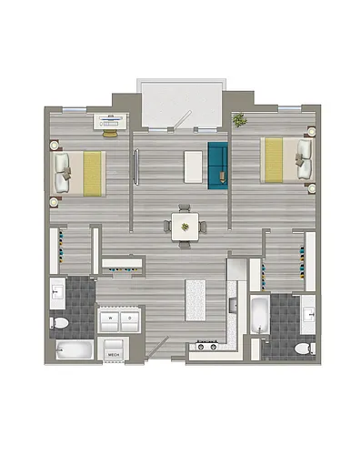 Floor plan 2-B
