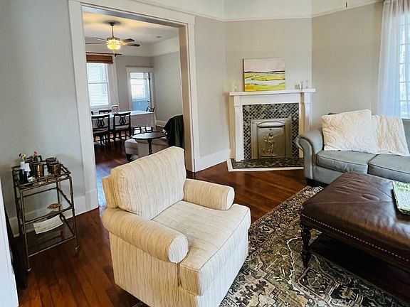 living room looking into dining room