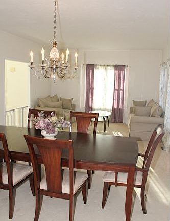 Formal living room and dining room