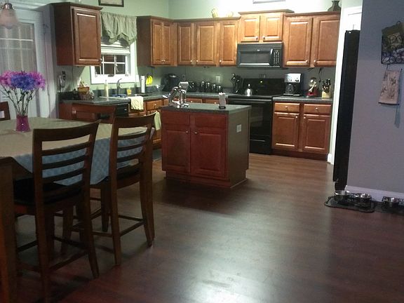 spacious kitchen with island