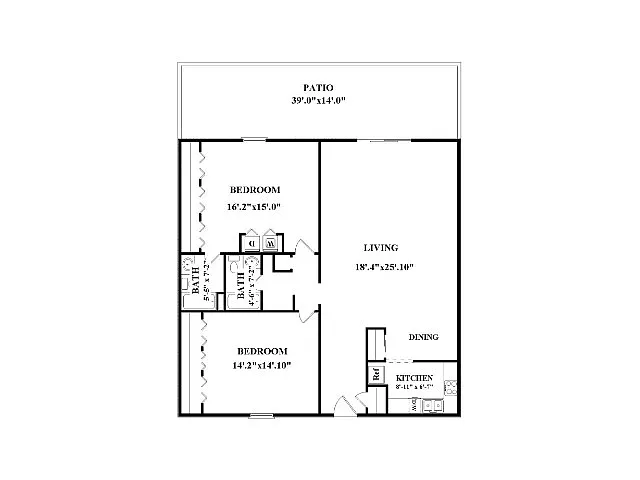 Floor plan 2-2C